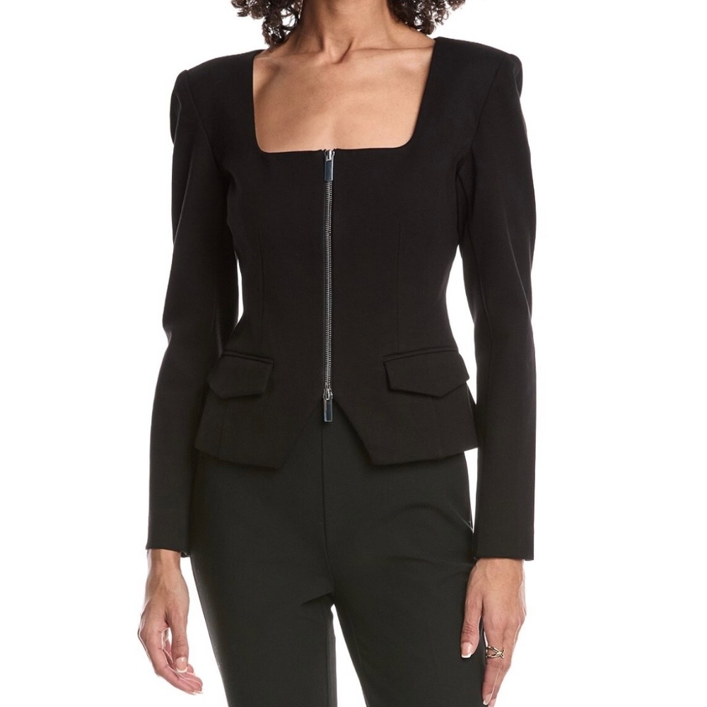 TOCCIN koda zip front long sleeve top, Size 6 - Picture 15 of 16